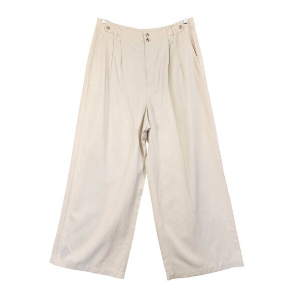 Madewell Womens The Harlow Wide Leg Pant Plus Size 16 Harvest Moon Sailor NWT - Picture 2 of 15